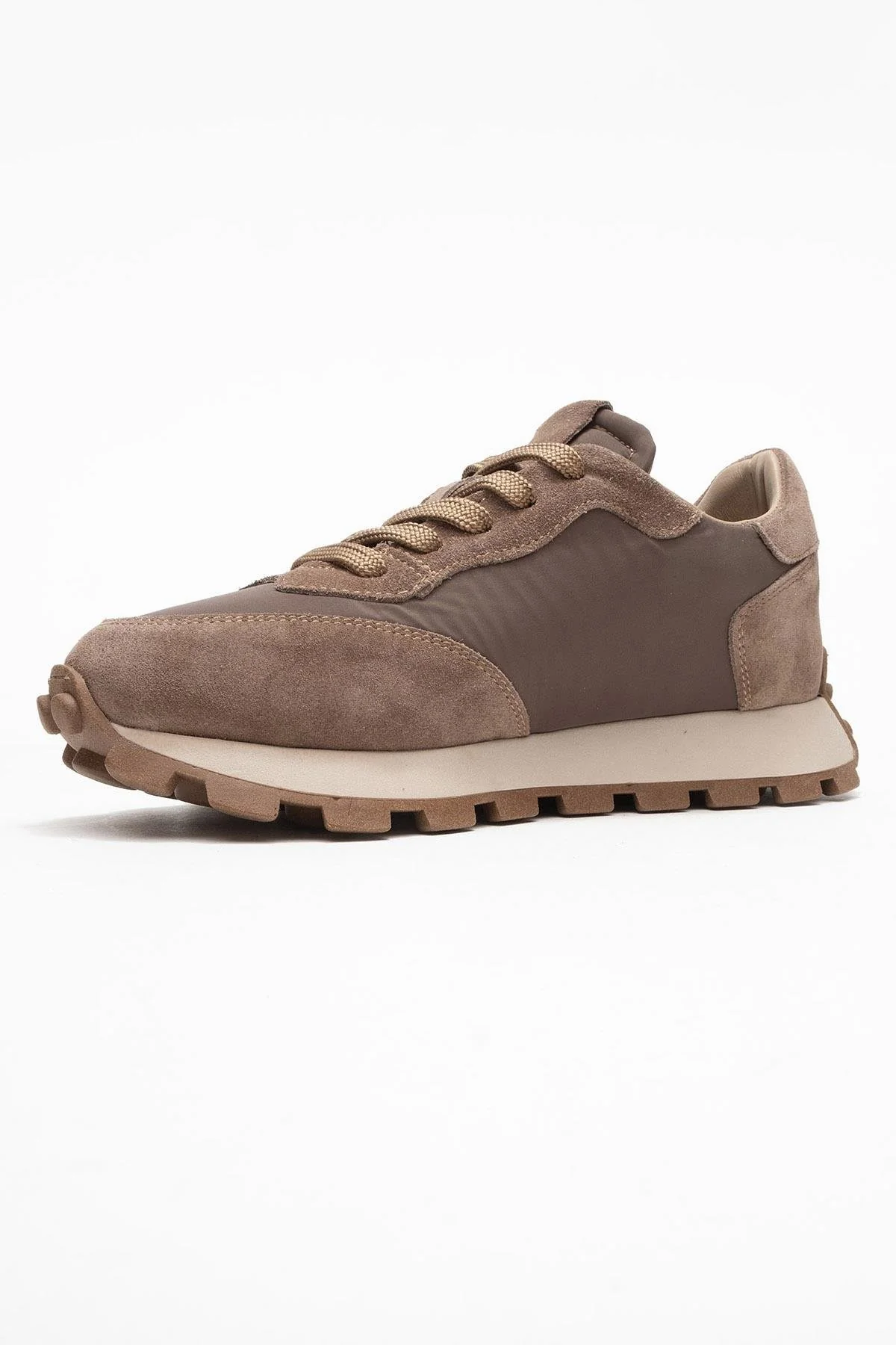 Amanda - Taupe Genuine Leather Sneaker (Women) - Image 4