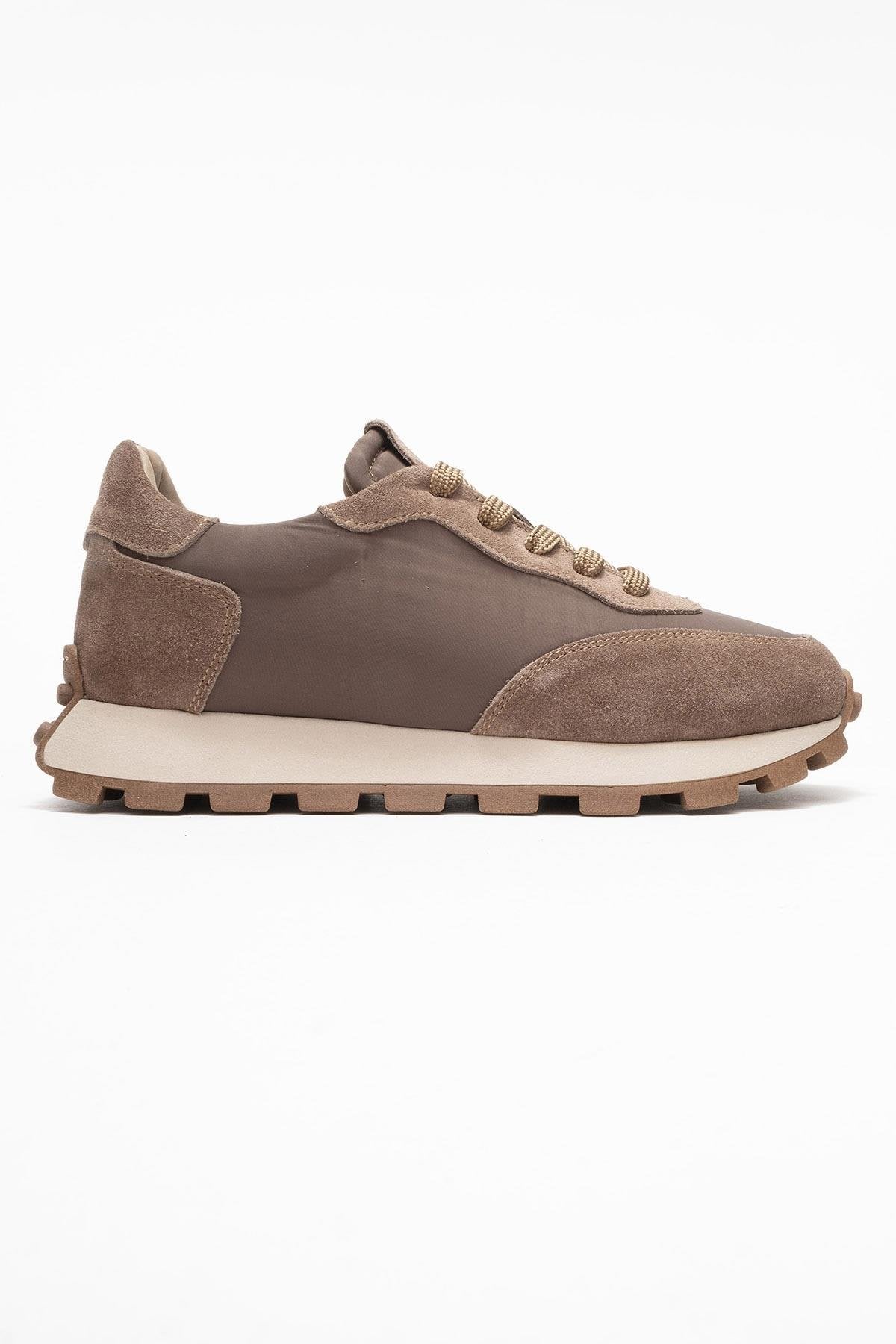 Amanda - Taupe Genuine Leather Sneaker (Women) - Image 6