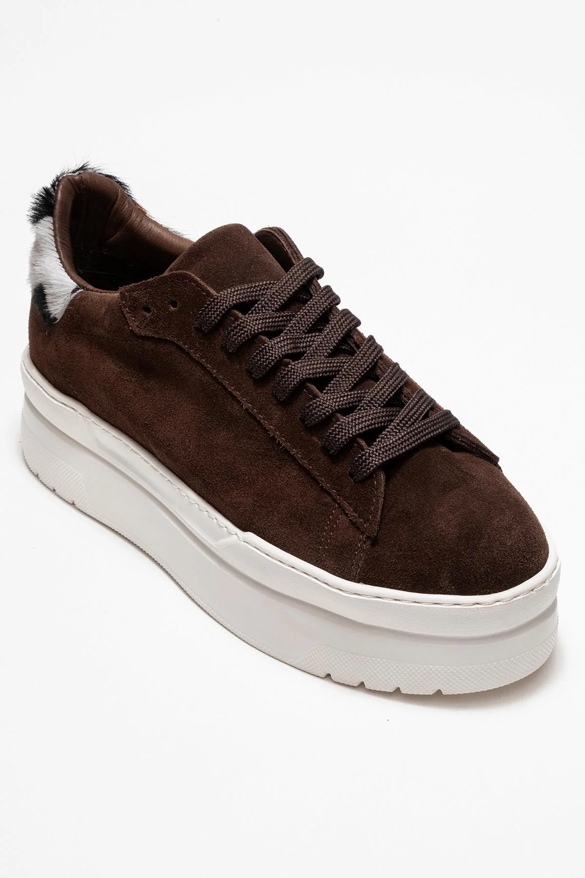 Anabel - Taupe Genuine Leather Casual Sneaker (Women) - Image 3