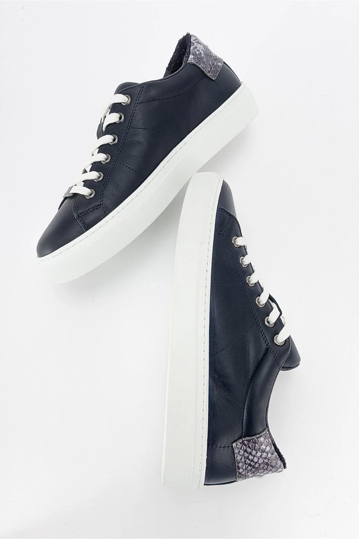 Ayverie - Navy Leather Sneaker (Women) - Image 3