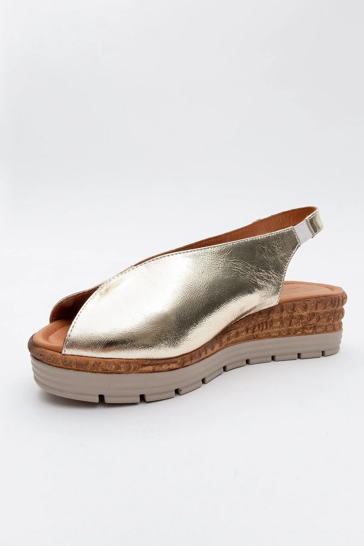 Blom - Gold Leather Platform Sandal (Women) - Image 3