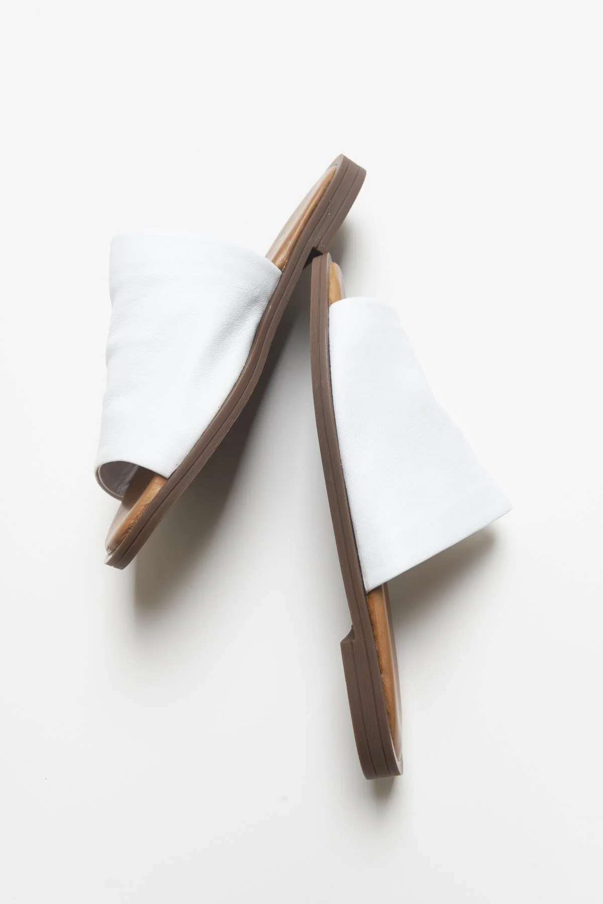 Clau - White Genuine Leather Slide (Women) - Image 5