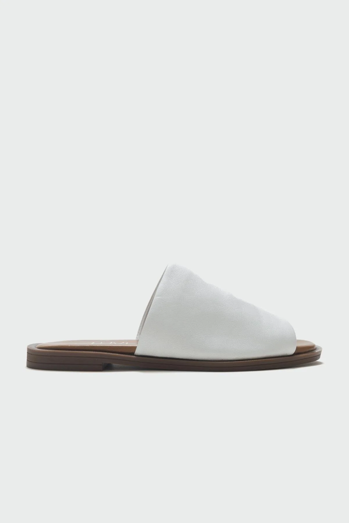 Clau - White Genuine Leather Slide (Women) - Image 6
