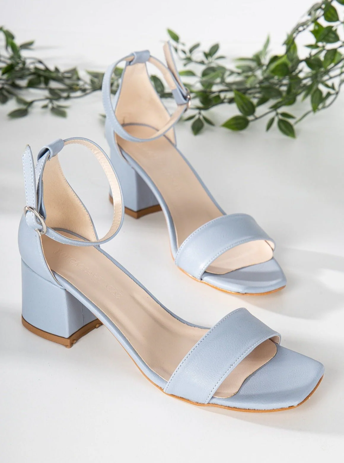 Illy - Baby Blue Sandals with Pearls - Image 10