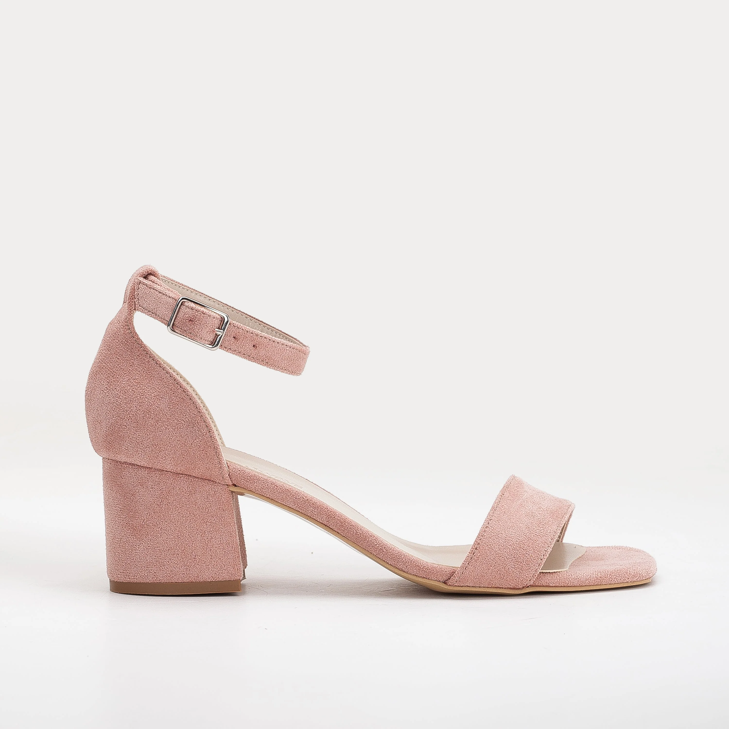 Illy - Dusty Pink Suede Sandals with Pearls - Image 8