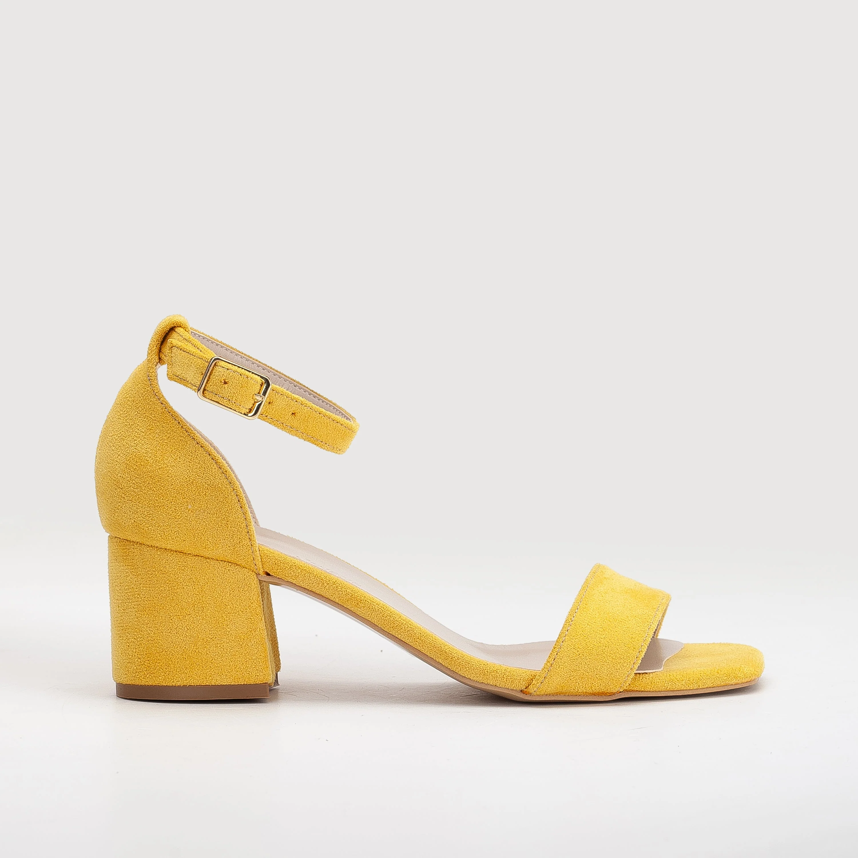 Illy - Yellow Suede Sandals with Pearls - Image 6