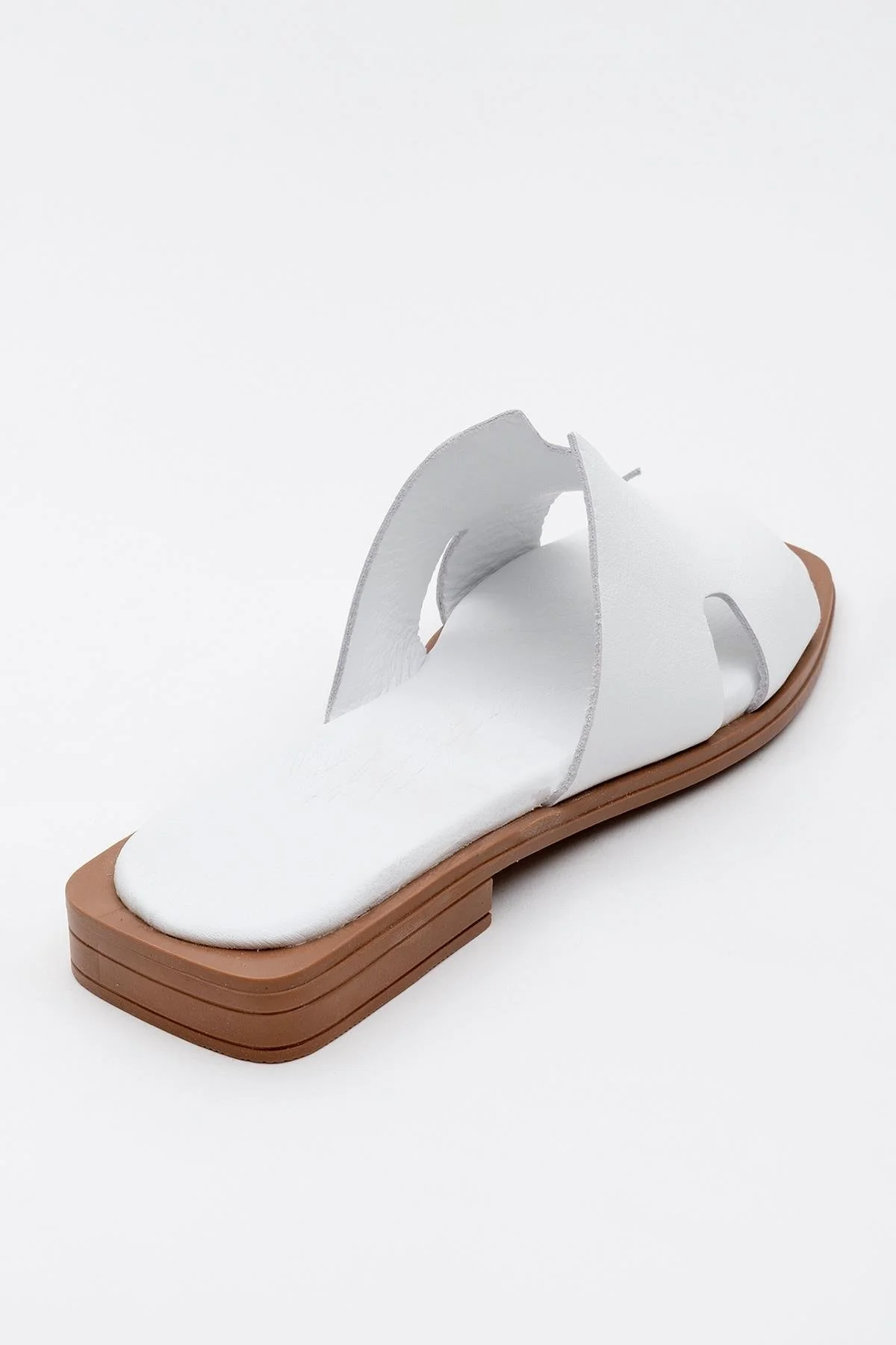Jez - White Leather Slide Sandal (Women) - Image 4