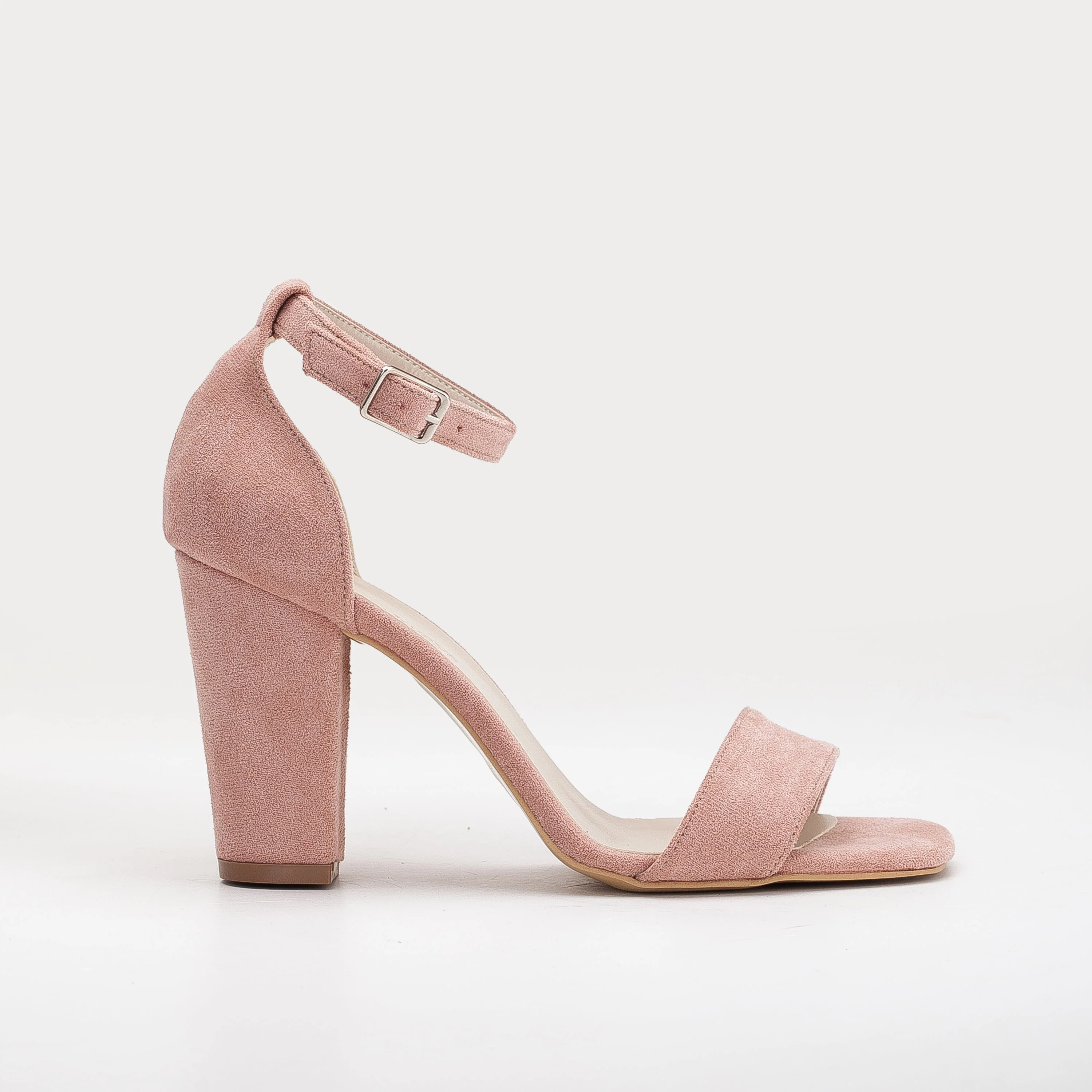 Melissa - Dusty Pink Suede Sandals with Pearls - Image 6