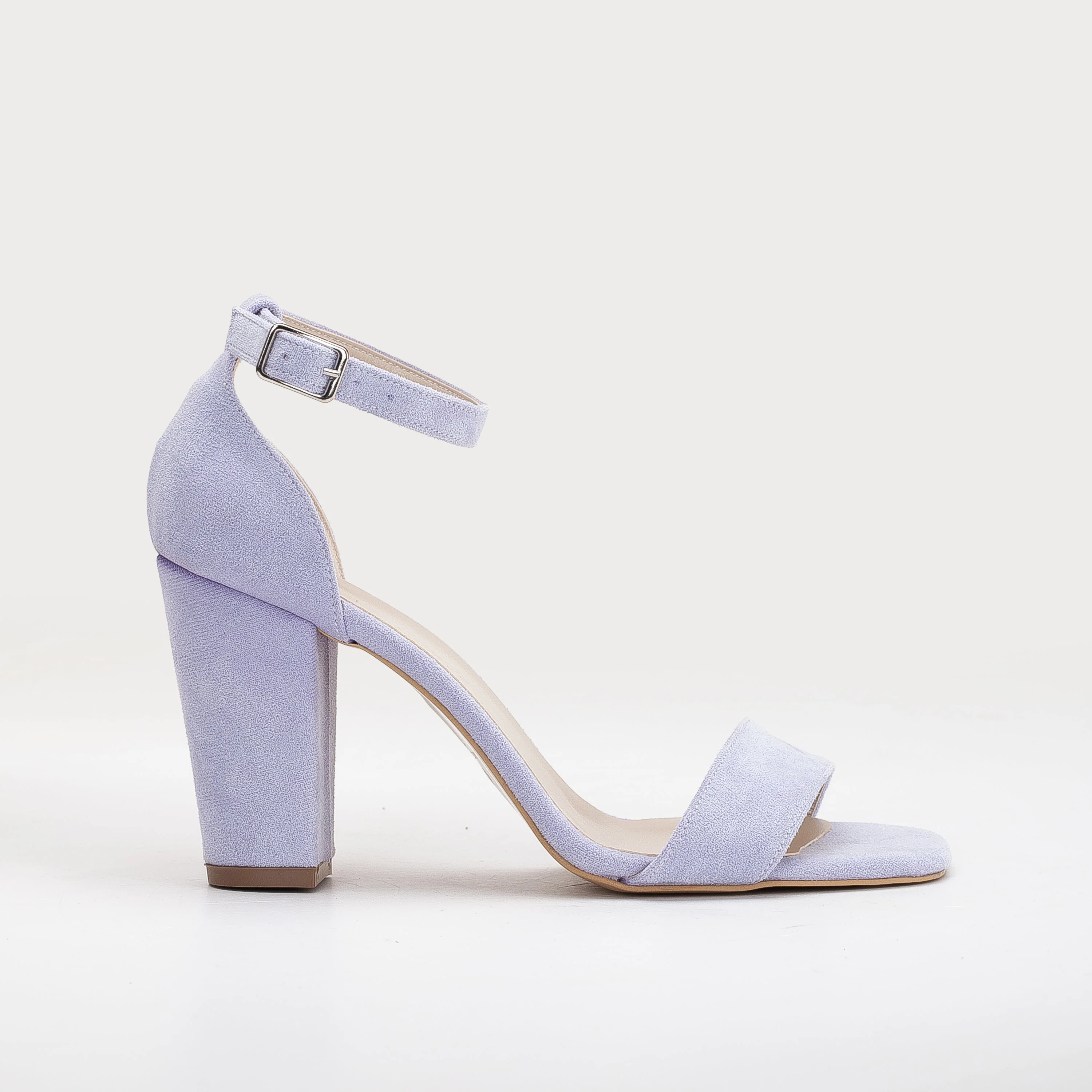 Melissa - Lilac Suede Sandals with Pearls - Image 6