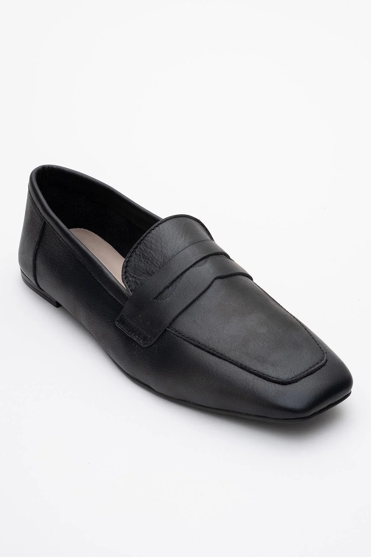 Morne - Black Leather Loafers (Women) - Image 3