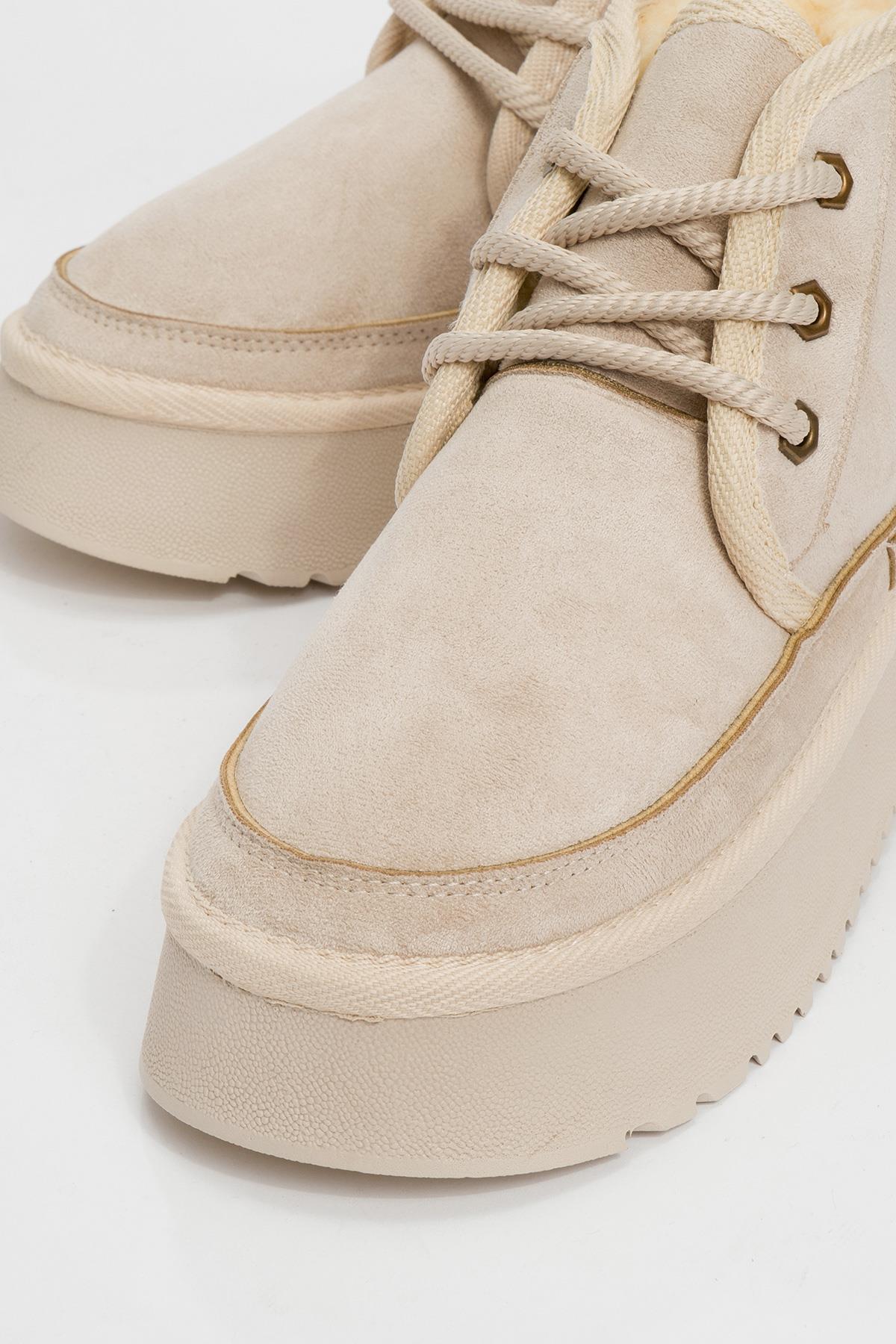 Ovela Dark Beige Chunky Boot (Women) - Image 3