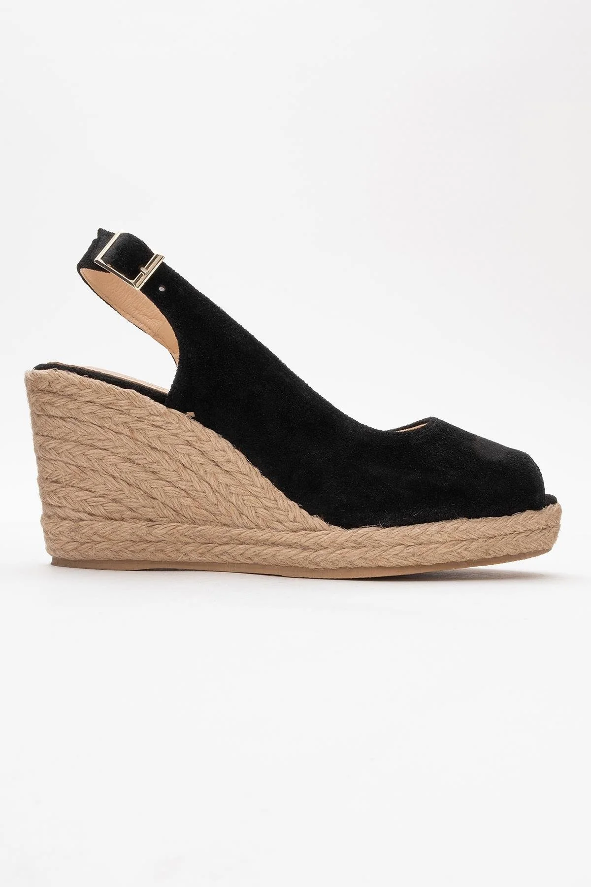 Ryan - Black Suede Leather Espadrilles (Women) - Image 6