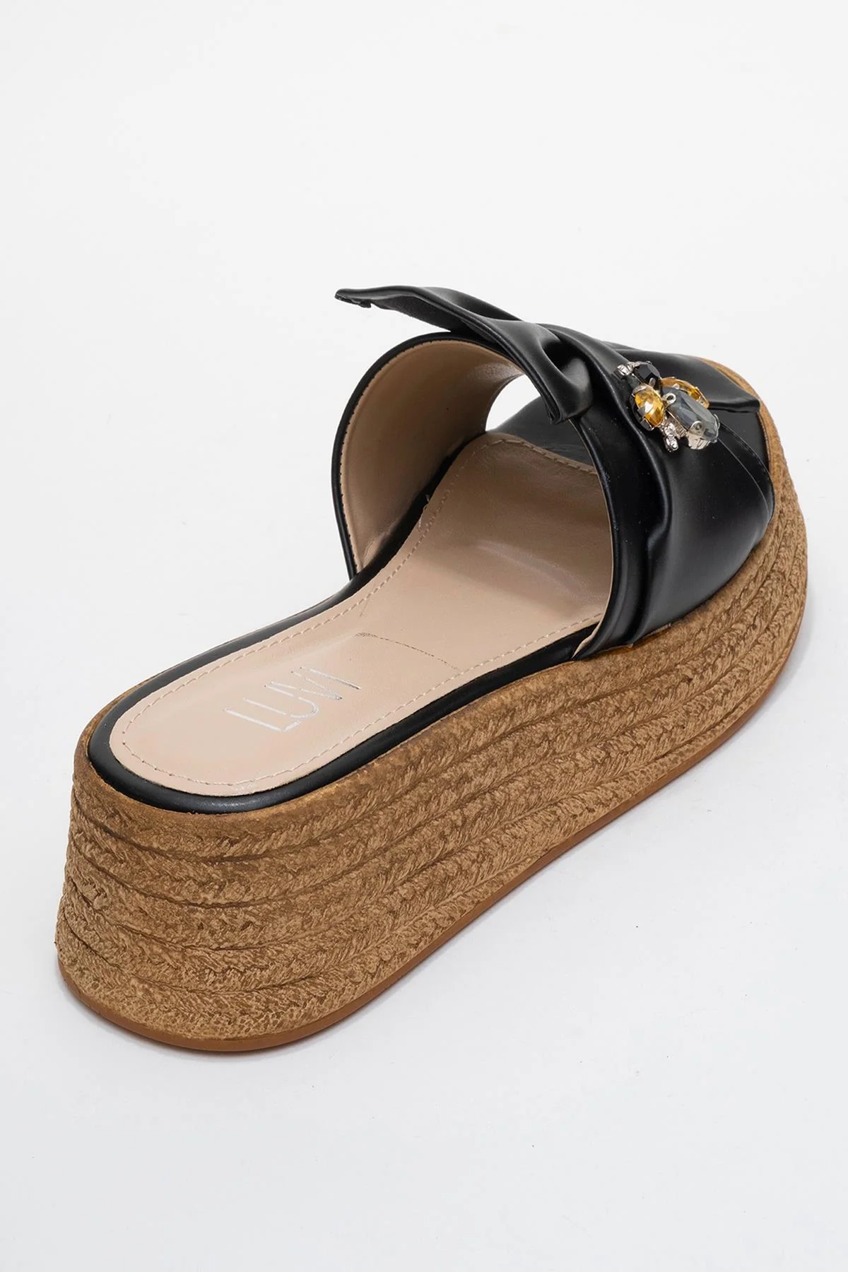 Shara Black Bow & Bee Buckle Platform Sandal (Women) - Image 5