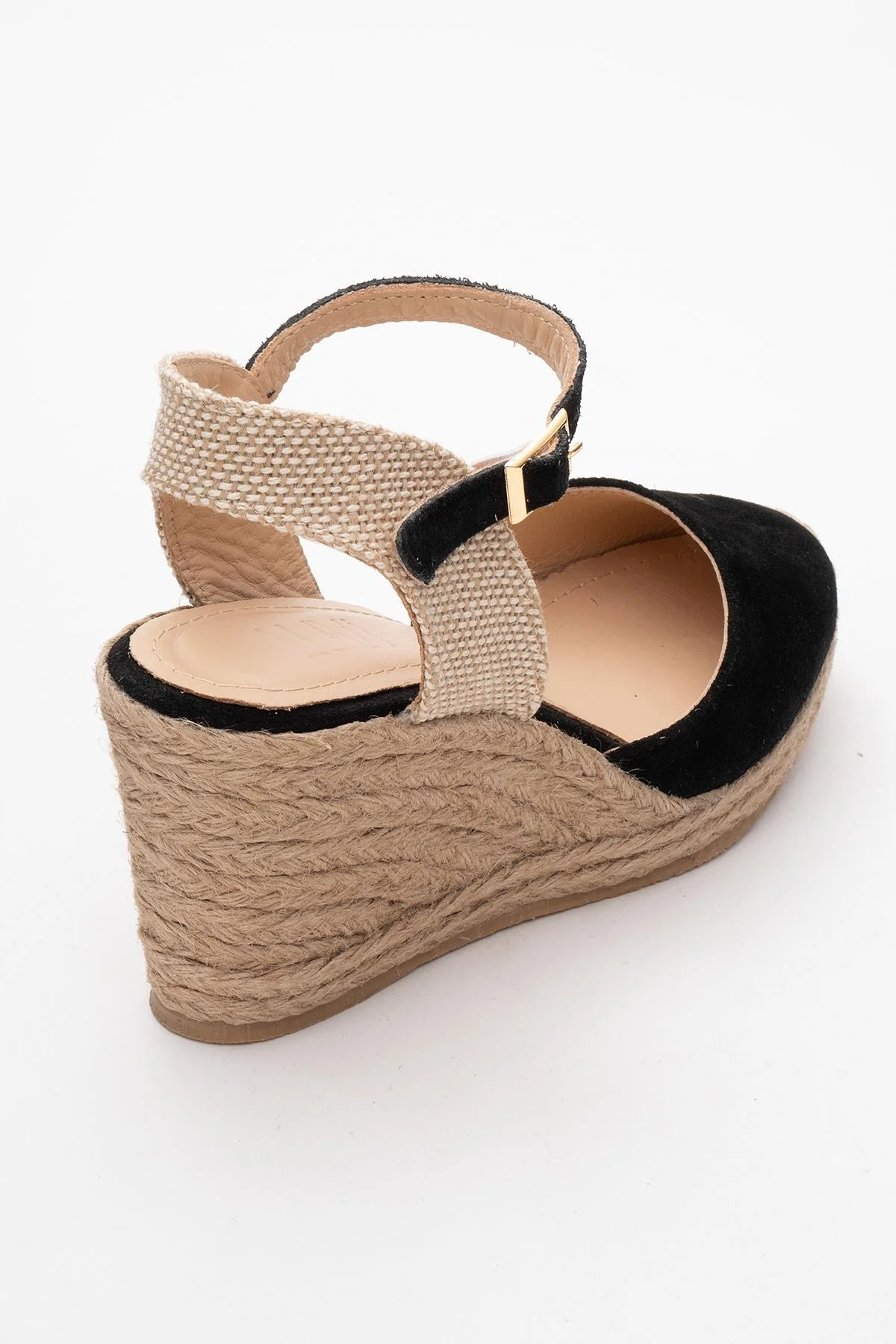 Sinta - Black Suede Leather Platform Espadrille (Women) - Image 6