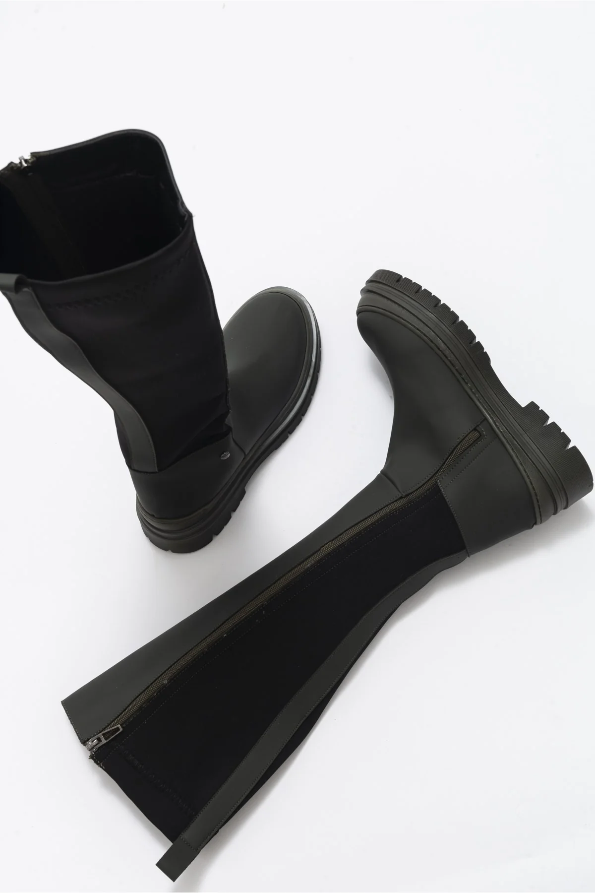 Torvi - Khaki Knee-High Boot (Women) - Image 3