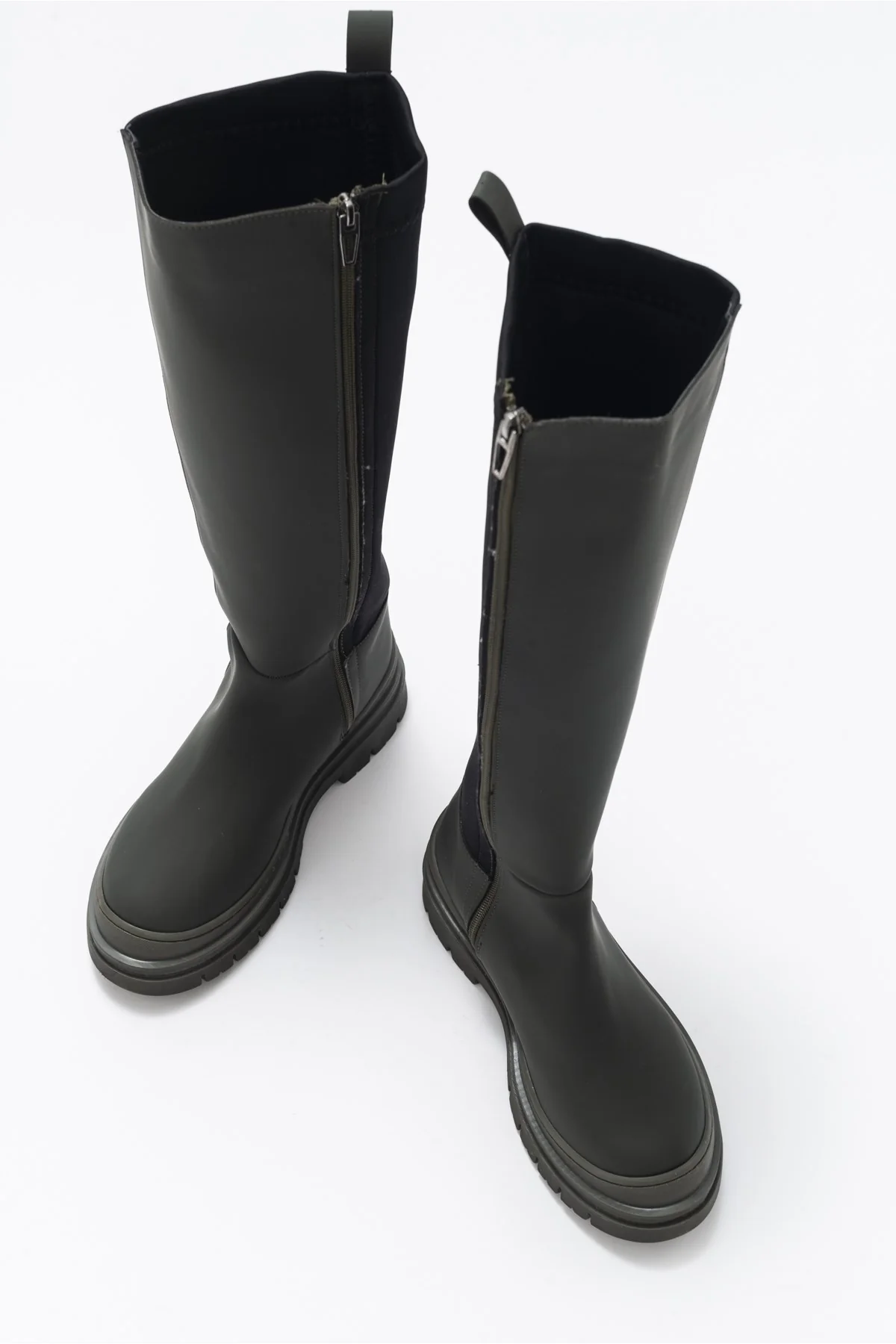 Torvi - Khaki Knee-High Boot (Women) - Image 4