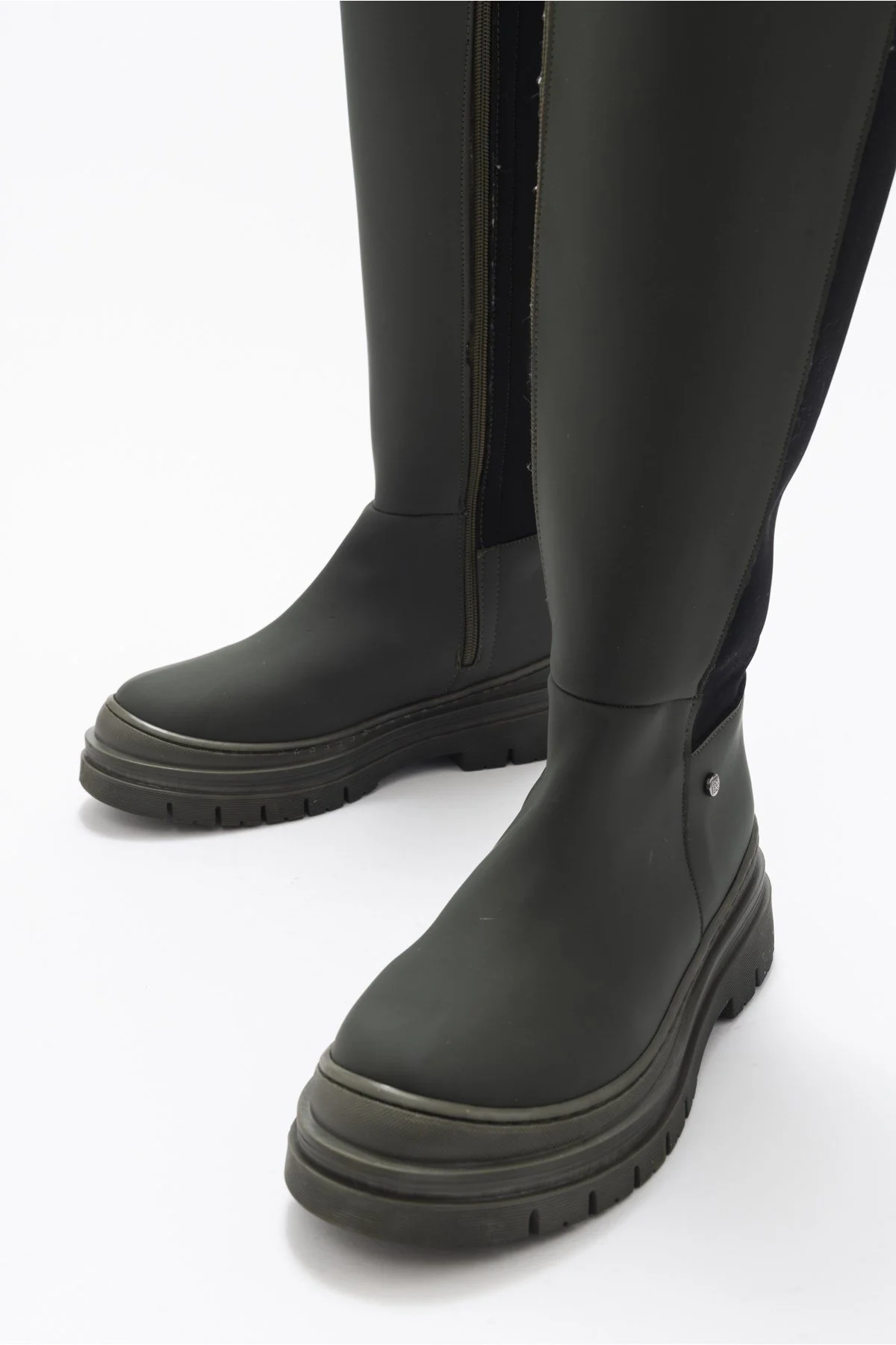 Torvi - Khaki Knee-High Boot (Women) - Image 5