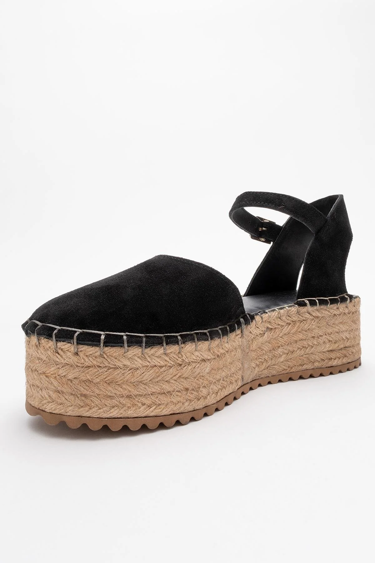 Viba - Black Suede Leather Espadrilles (Women) - Image 3