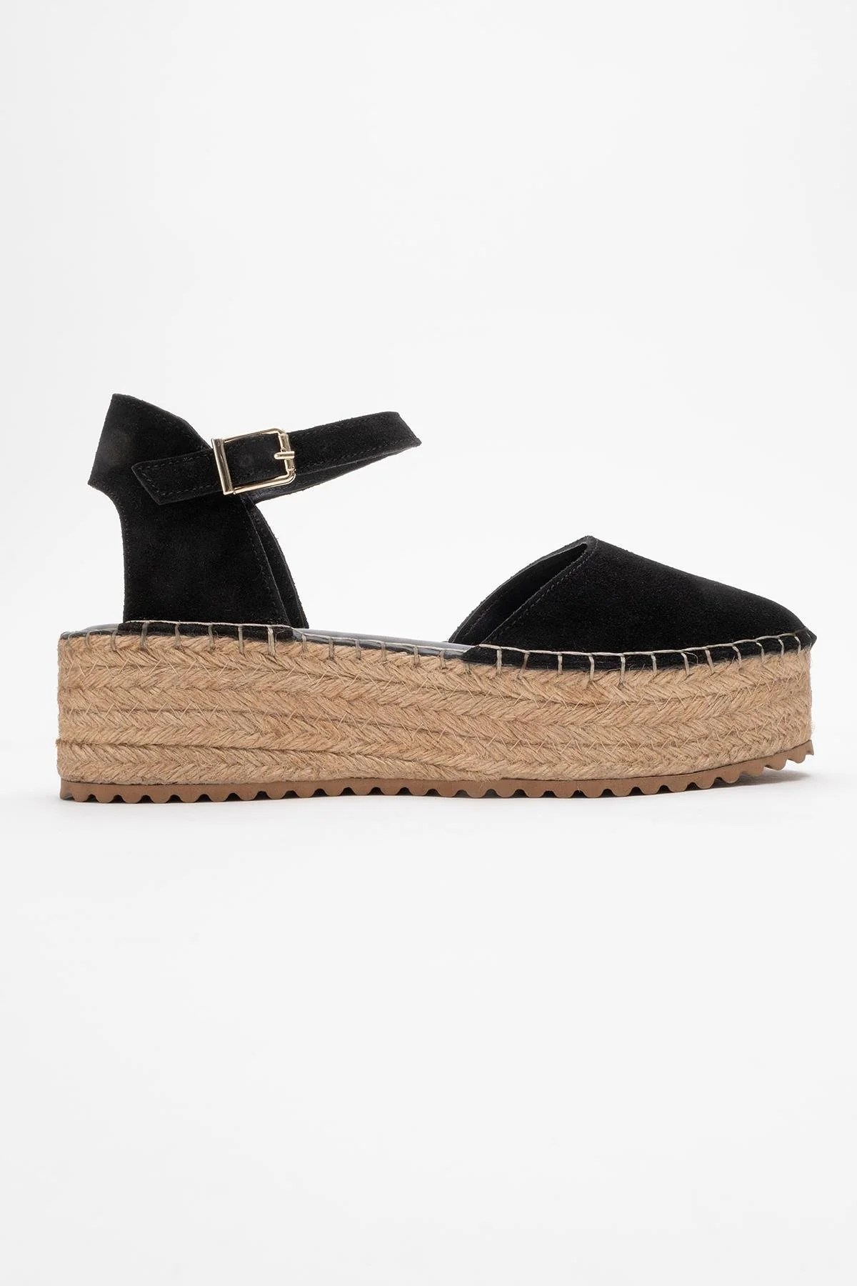 Viba - Black Suede Leather Espadrilles (Women) - Image 5
