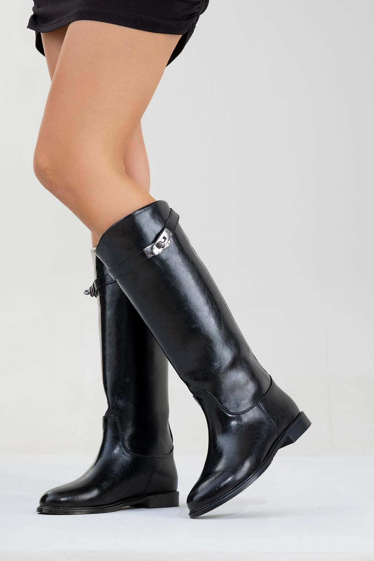 Yoko Black Riding Boot (Women) - Image 7
