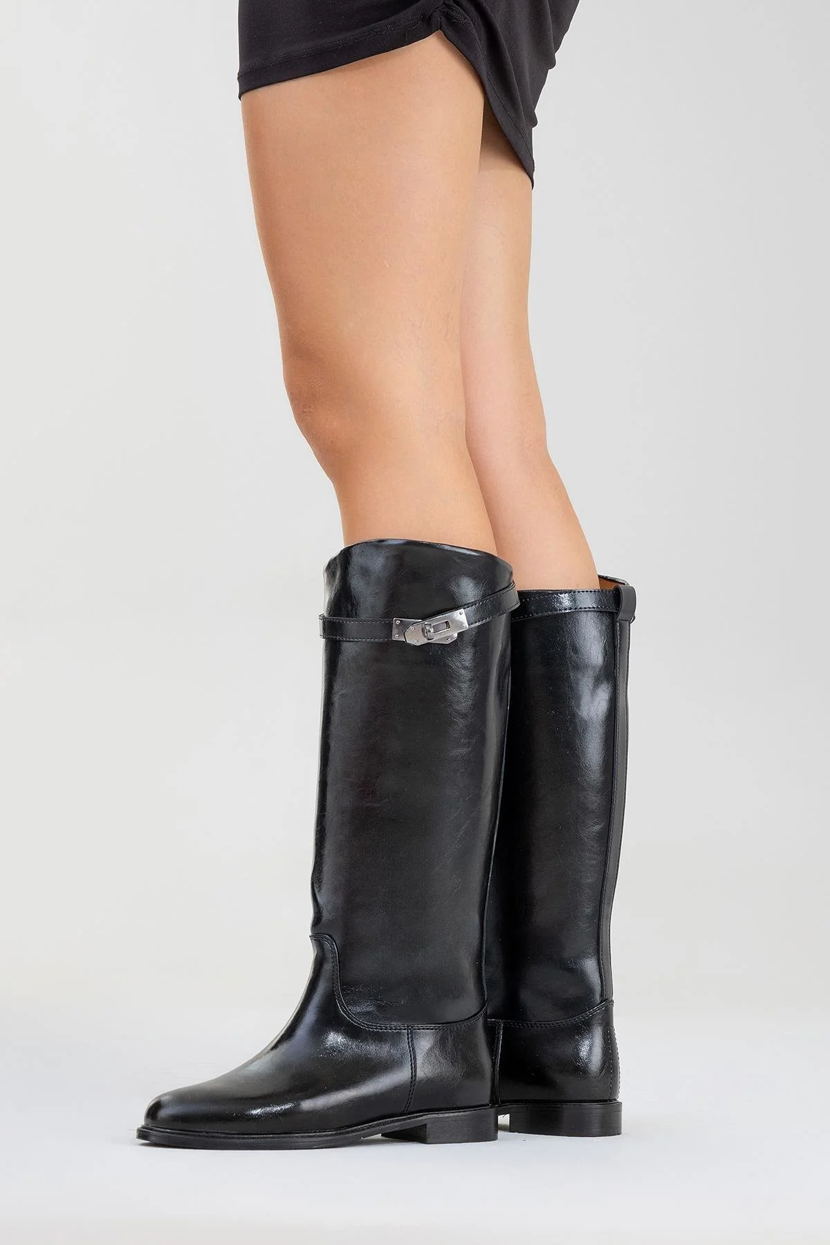 Yoko Black Riding Boot (Women) - Image 8