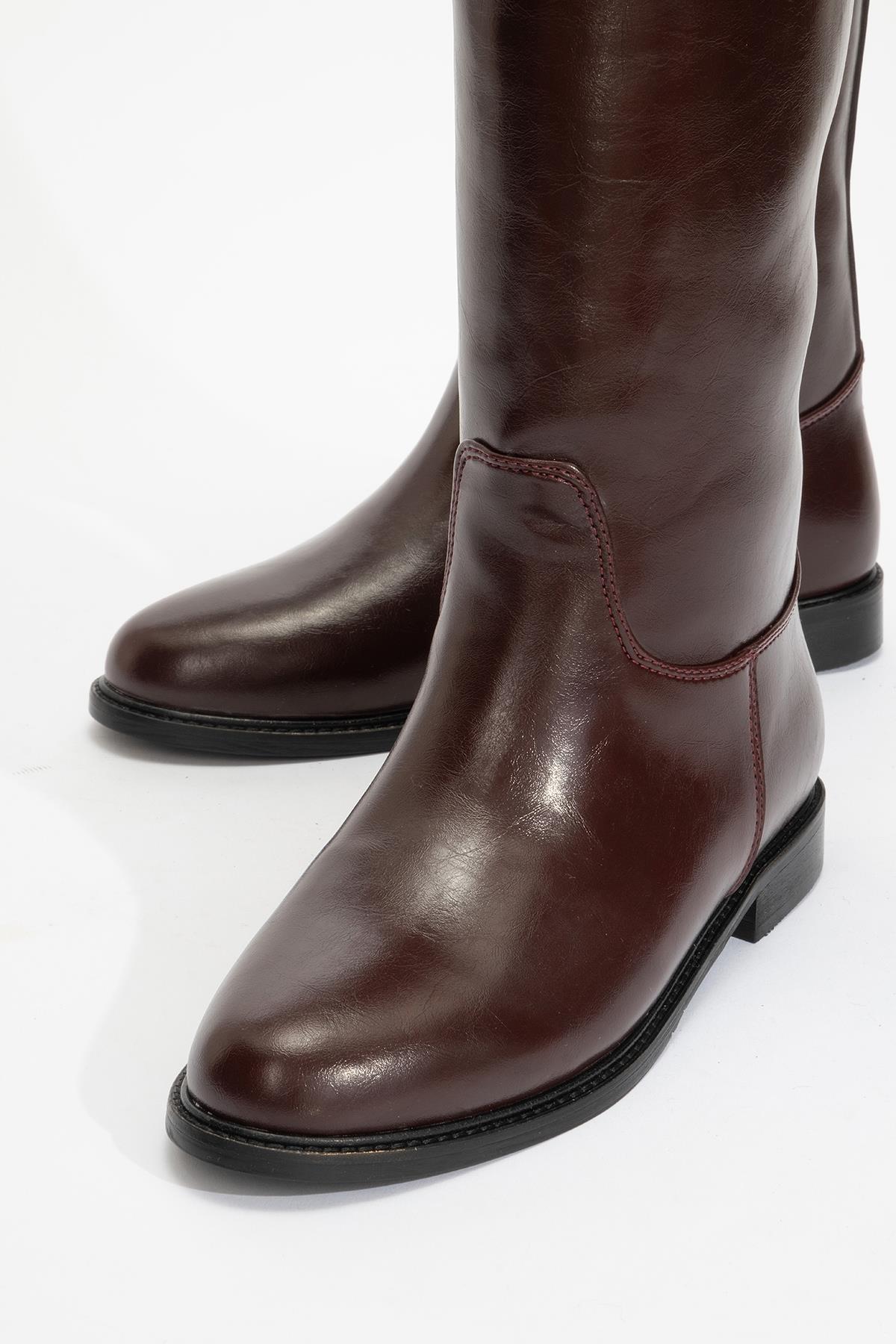 Yoko Burgundy Riding Boot (Women) - Image 3