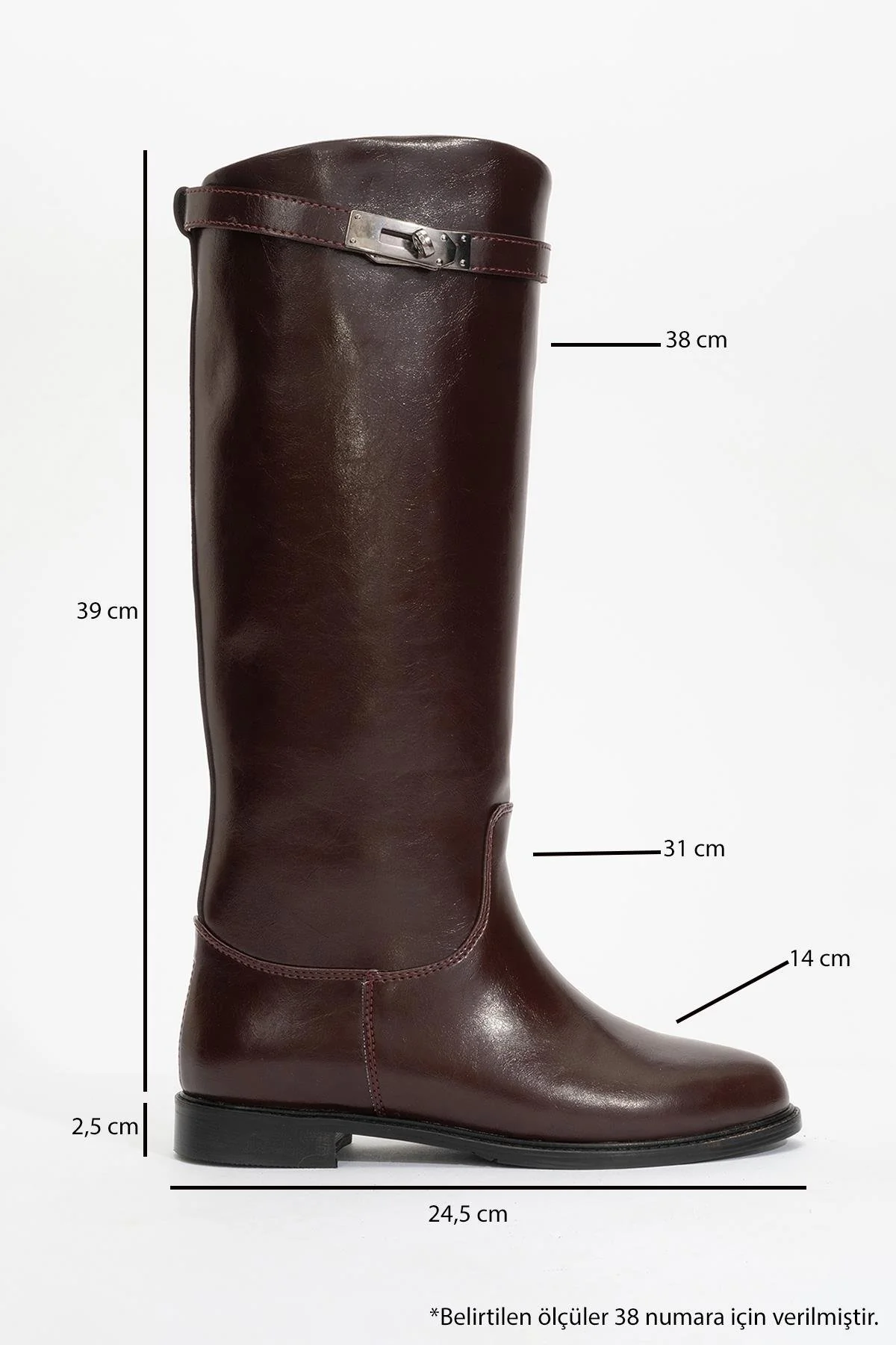 Yoko Burgundy Riding Boot (Women) - Image 4