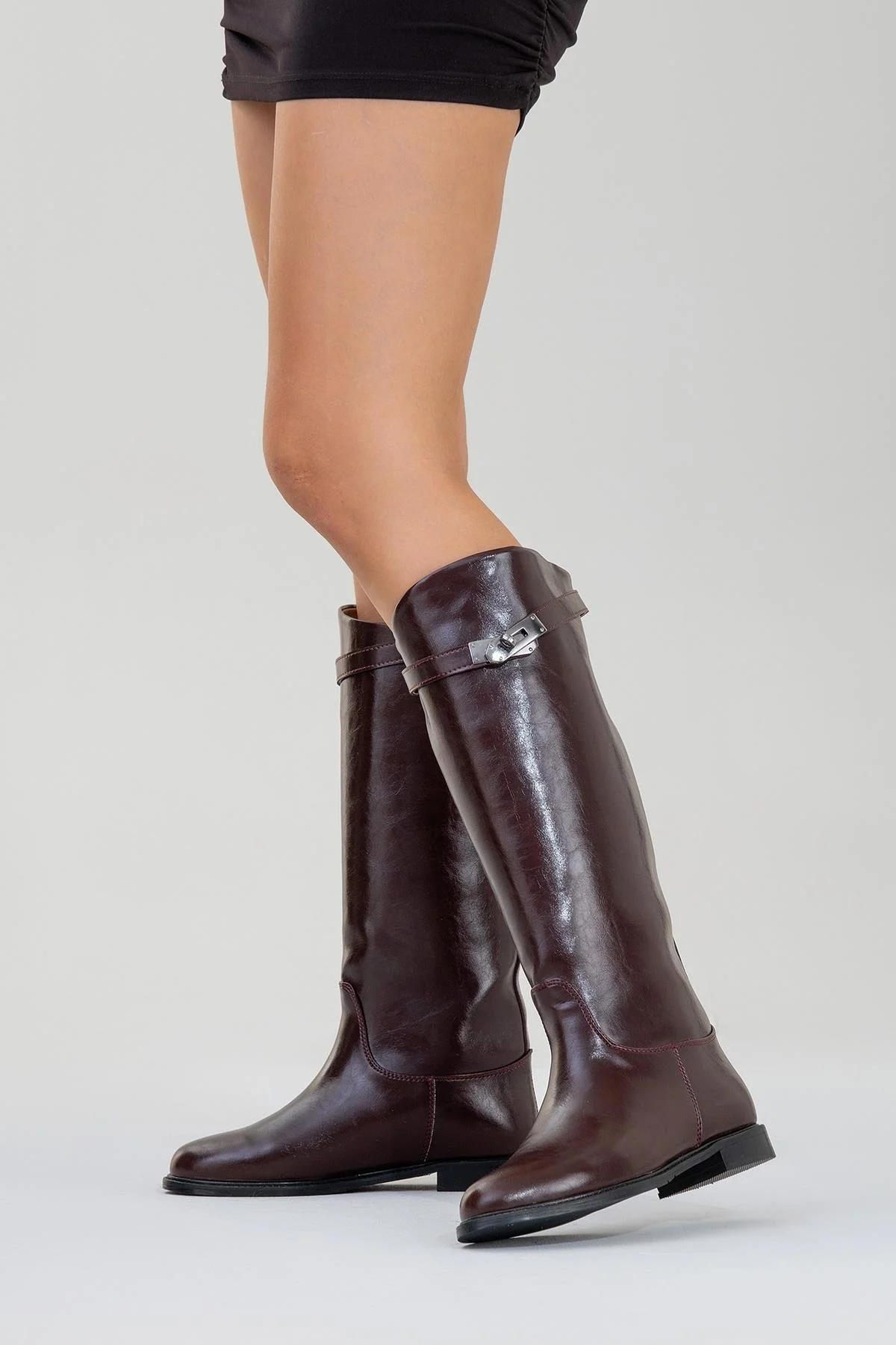 Yoko Burgundy Riding Boot (Women) - Image 6