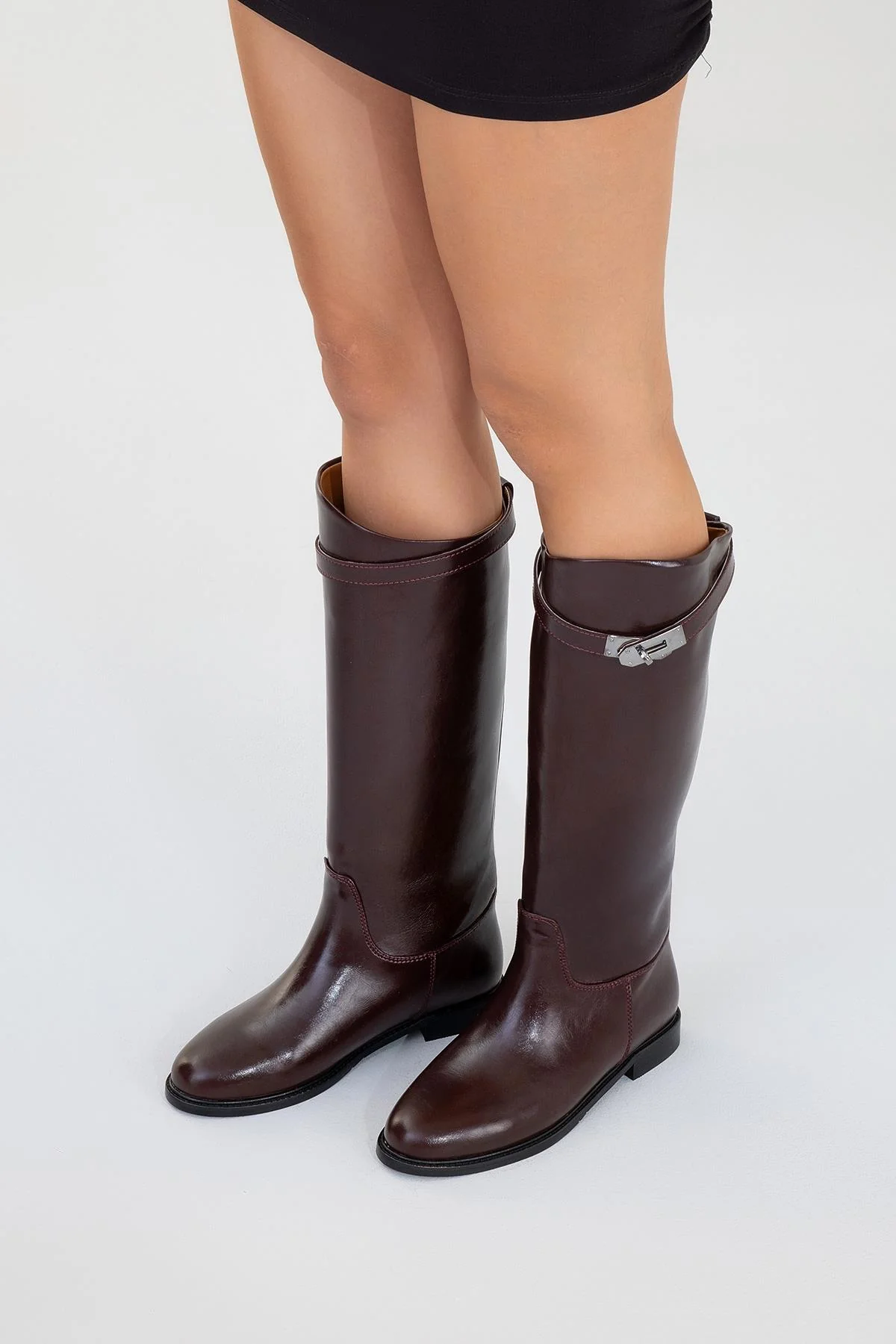 Yoko Burgundy Riding Boot (Women) - Image 7